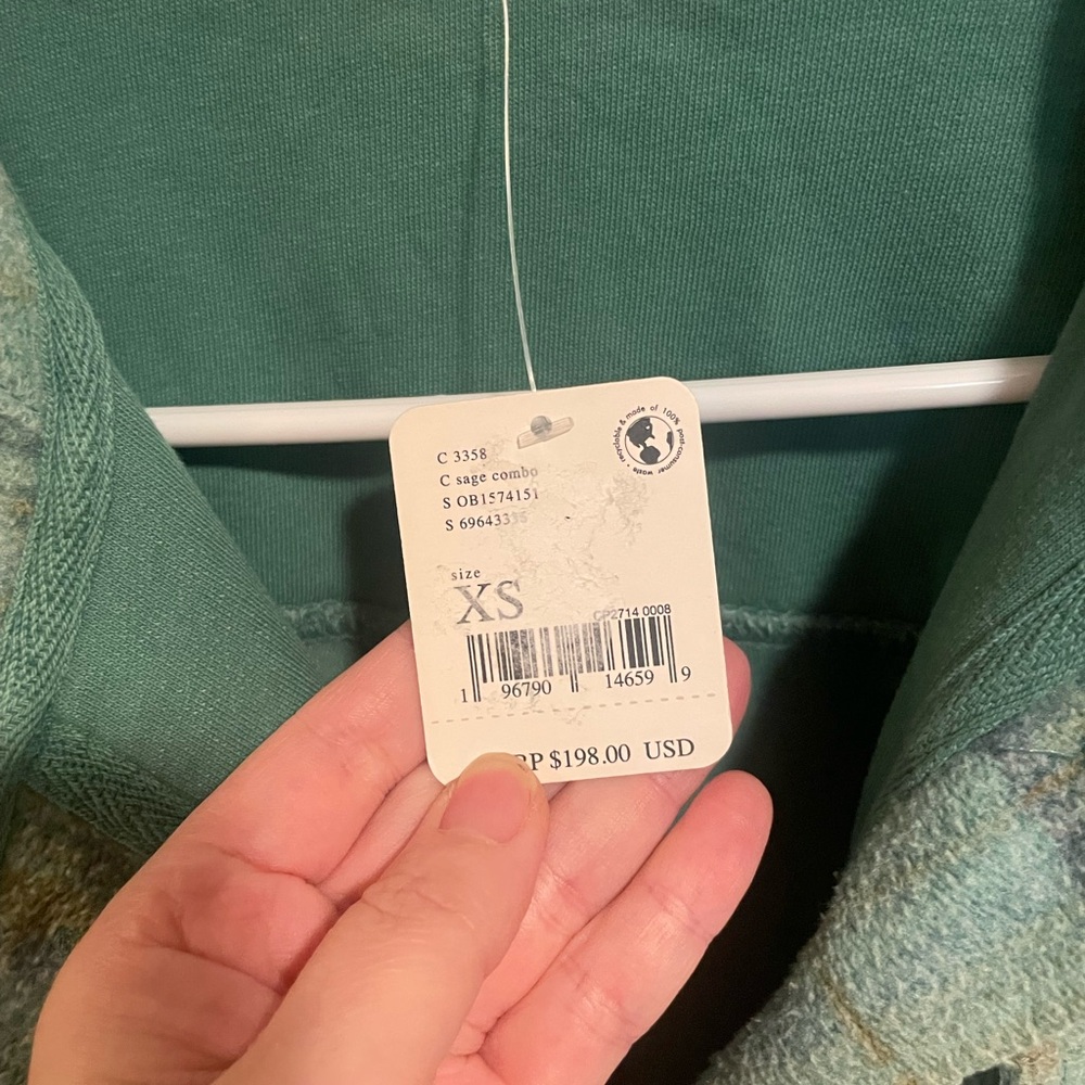 We The Free Teal Plaid Utility Jacket - Picture 4 of 4